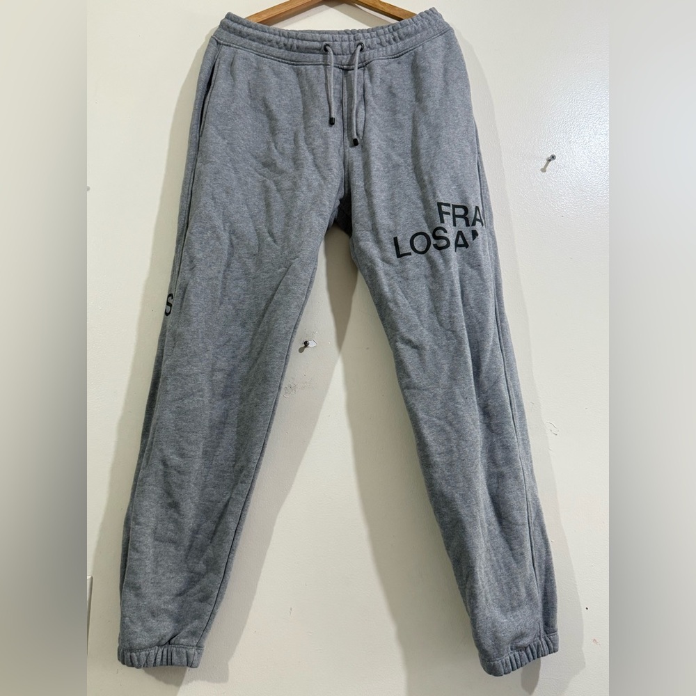 Frame Denim Gray Sweatpant Joggers with Logo